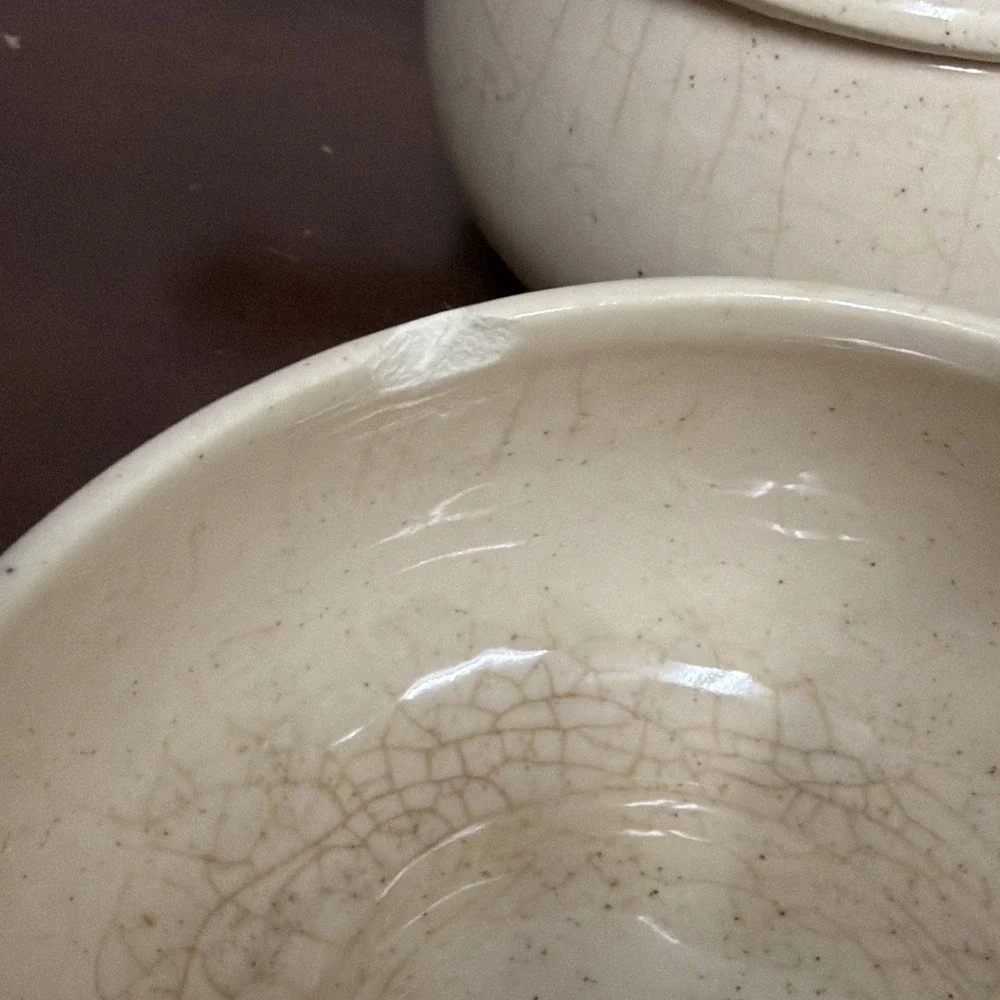 Vintage McCoy Chili/Soup Bowls With Handle & Lid Set Of‎ 4